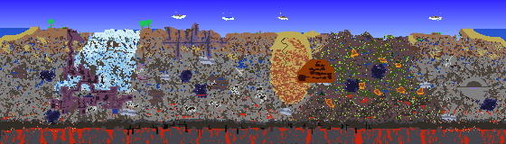 Map of Terraria seed 10