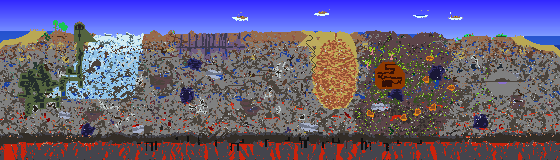 Map of Terraria seed 1151662543