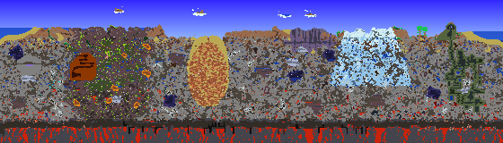 Map of Terraria seed 1239303468