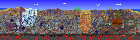 Map of Terraria seed 1249787641