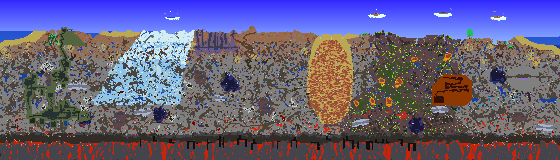 Map of Terraria seed 1258527751