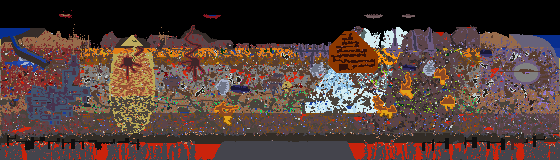 Map of Terraria seed 1128