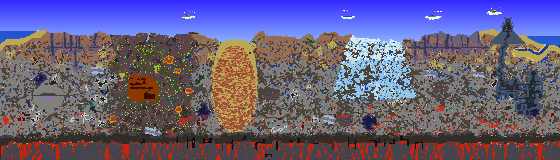 Map of Terraria seed 1321188315
