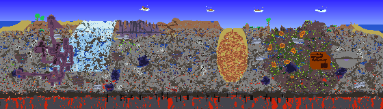 Map of Terraria seed 1340572700