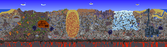 Map of Terraria seed 1380871682