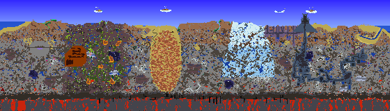 Map of Terraria seed 1382173164
