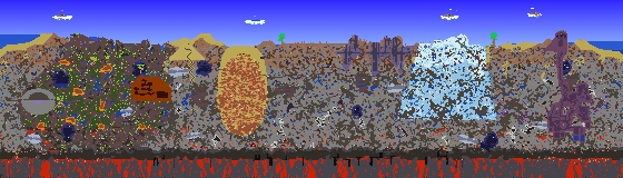Map of Terraria seed 145985939