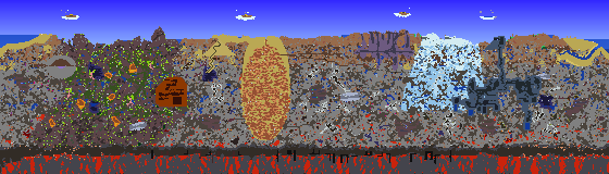 Map of Terraria seed 1465059888