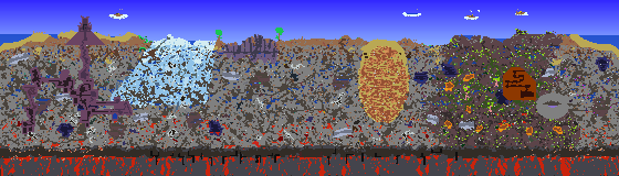 Map of Terraria seed 1509439864