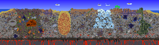 Map of Terraria seed 1594131257