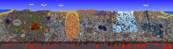 Map of Terraria seed 1612931408