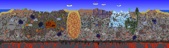 Map of Terraria seed 1735724061