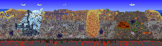 Map of Terraria seed 1742158733