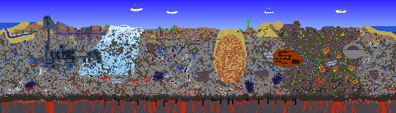 Map of Terraria seed 1845404360