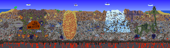 Map of Terraria seed 1850531451