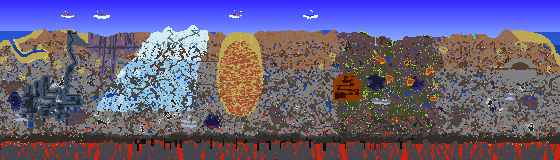 Map of Terraria seed 1910823033
