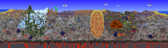 Map of Terraria seed 1976146000