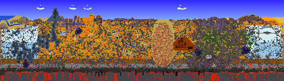 Map of Terraria seed 1002