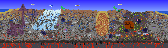 Map of Terraria seed 2