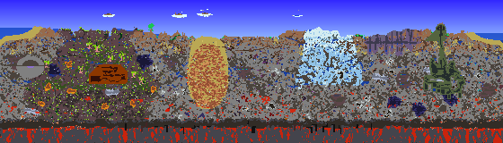 Map of Terraria seed 2017422600