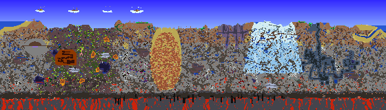 Map of Terraria seed 2024