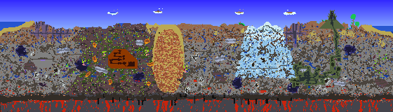Map of Terraria seed 2025