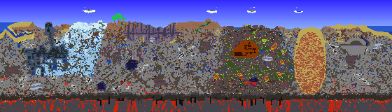 Map of Terraria seed 2026