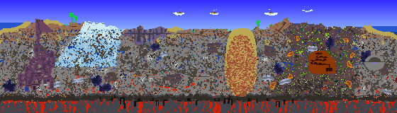 Map of Terraria seed 2049486447