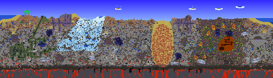 Map of Terraria seed 214537699