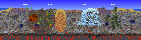 Map of Terraria seed 224581391