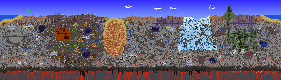 Map of Terraria seed 298236857