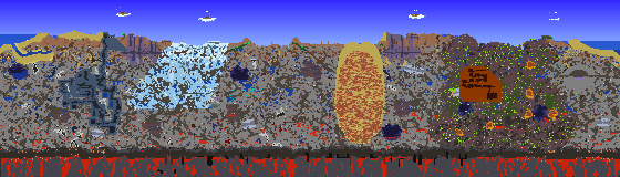 Map of Terraria seed 3