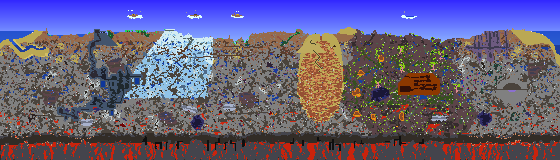 Map of Terraria seed 316213516