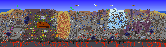 Map of Terraria seed 4214842