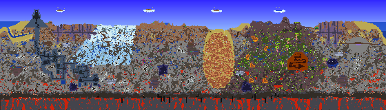 Map of Terraria seed 601047068