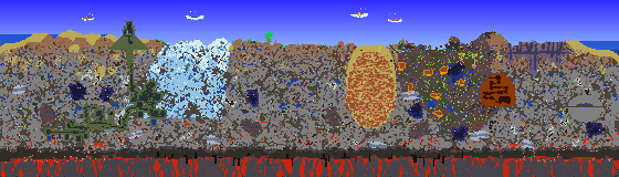 Map of Terraria seed 717165175