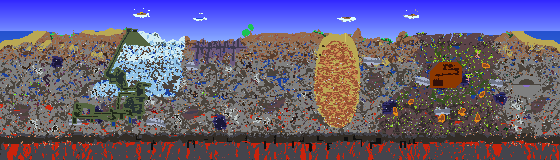 Map of Terraria seed 777