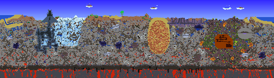 Map of Terraria seed 782605225