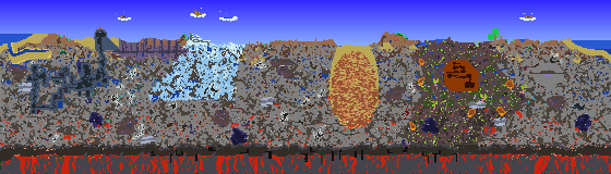 Map of Terraria seed 800093185