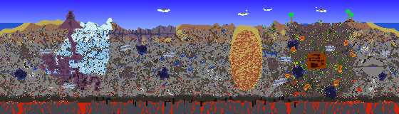 Map of Terraria seed 925881572