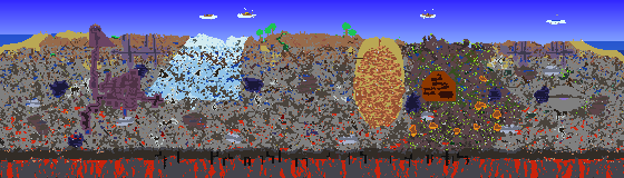 Map of Terraria seed 977487130