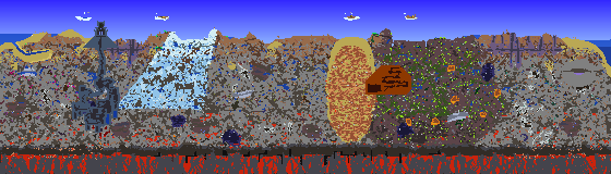 Map of Terraria seed 981497396