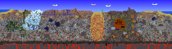 Map of Terraria seed minecraft