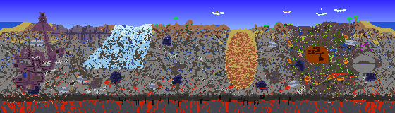 Map of Terraria seed relogic