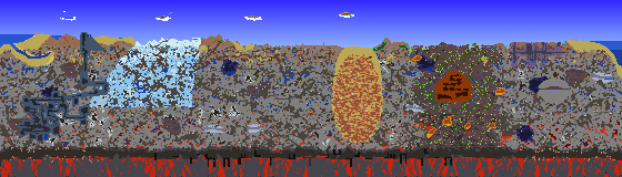 Map of Terraria seed test