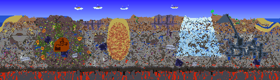 Map of Terraria seed world