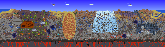 Map of Terraria seed zenith