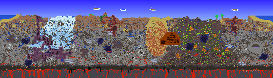 Map of Terraria seed 10