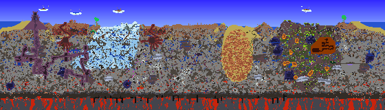 Map of Terraria seed 1.1.2.100865193 on 1.4.5