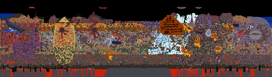 Map of Terraria seed 1128